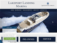 Tablet Screenshot of lakeportlanding.com